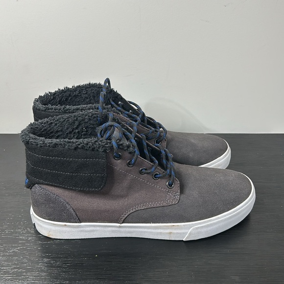 Supra Grey Suede High Top Men’s Sneakers Size 10 Skate Shoes - Picture 15 of 16